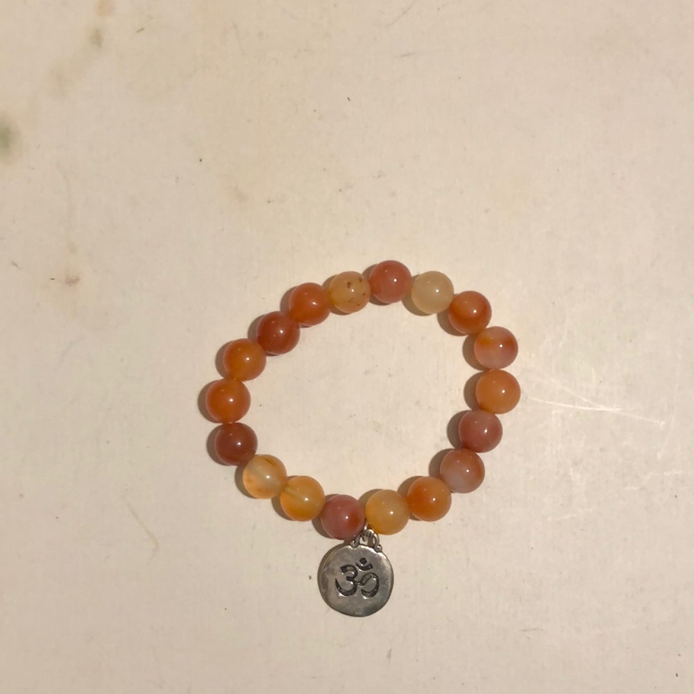 Carnelian with Ohm symbol